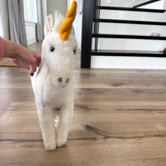 Vintage Unicorn Plush Toy White Stuffed Animal Dakin Pillow Pets 1981 20" - Picture 6 of 7
